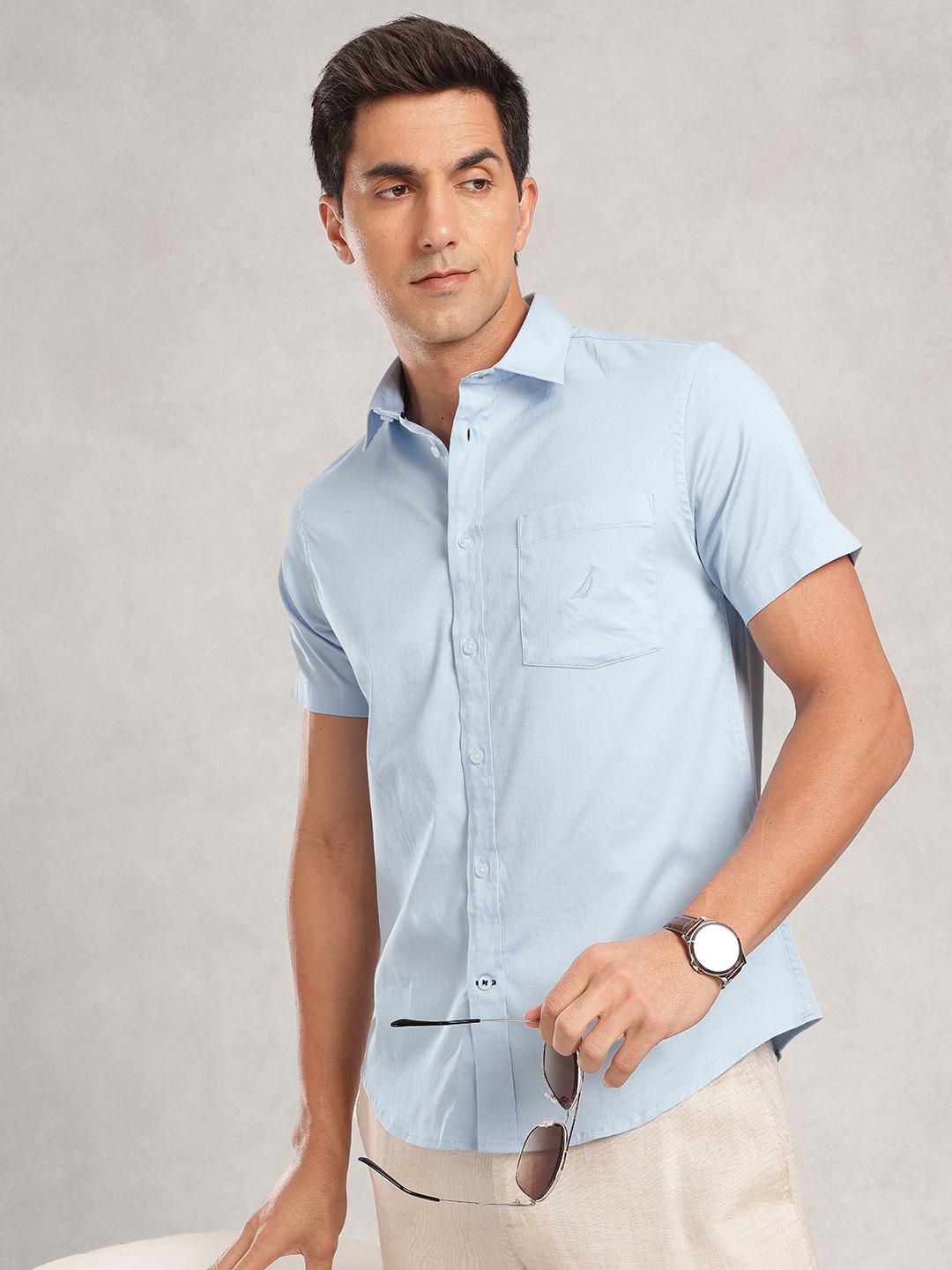 Nautica Men Premium Slim Fit Casual Shirt