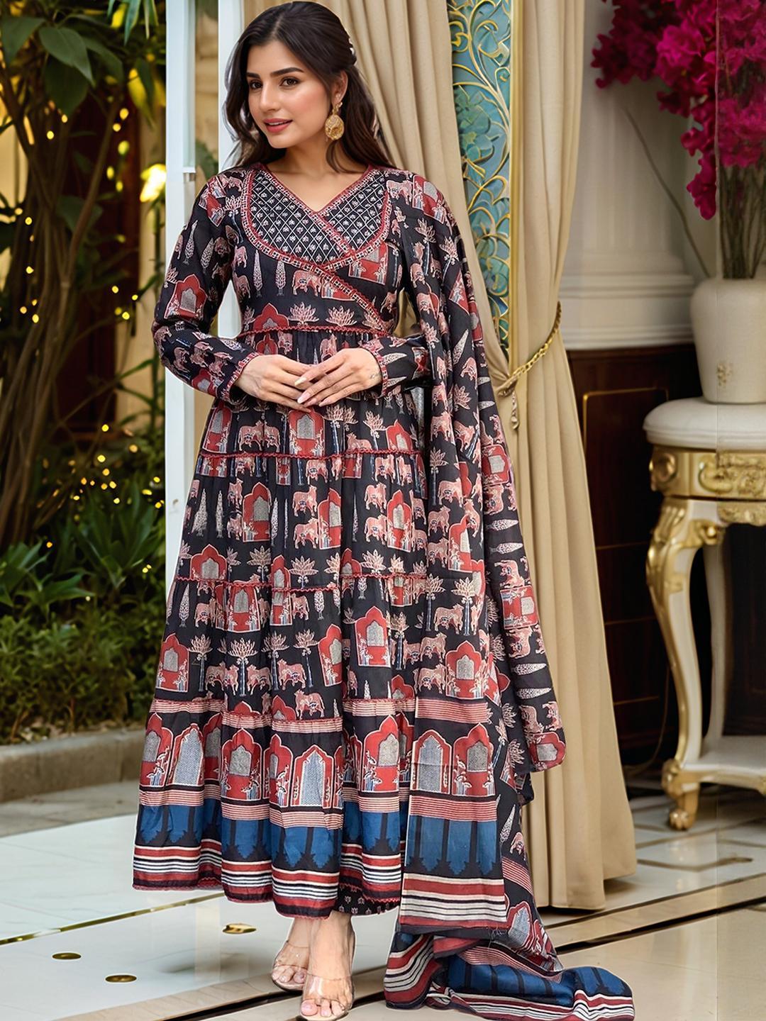 Women Viscose Rayon Off-white Kurta set main image 1