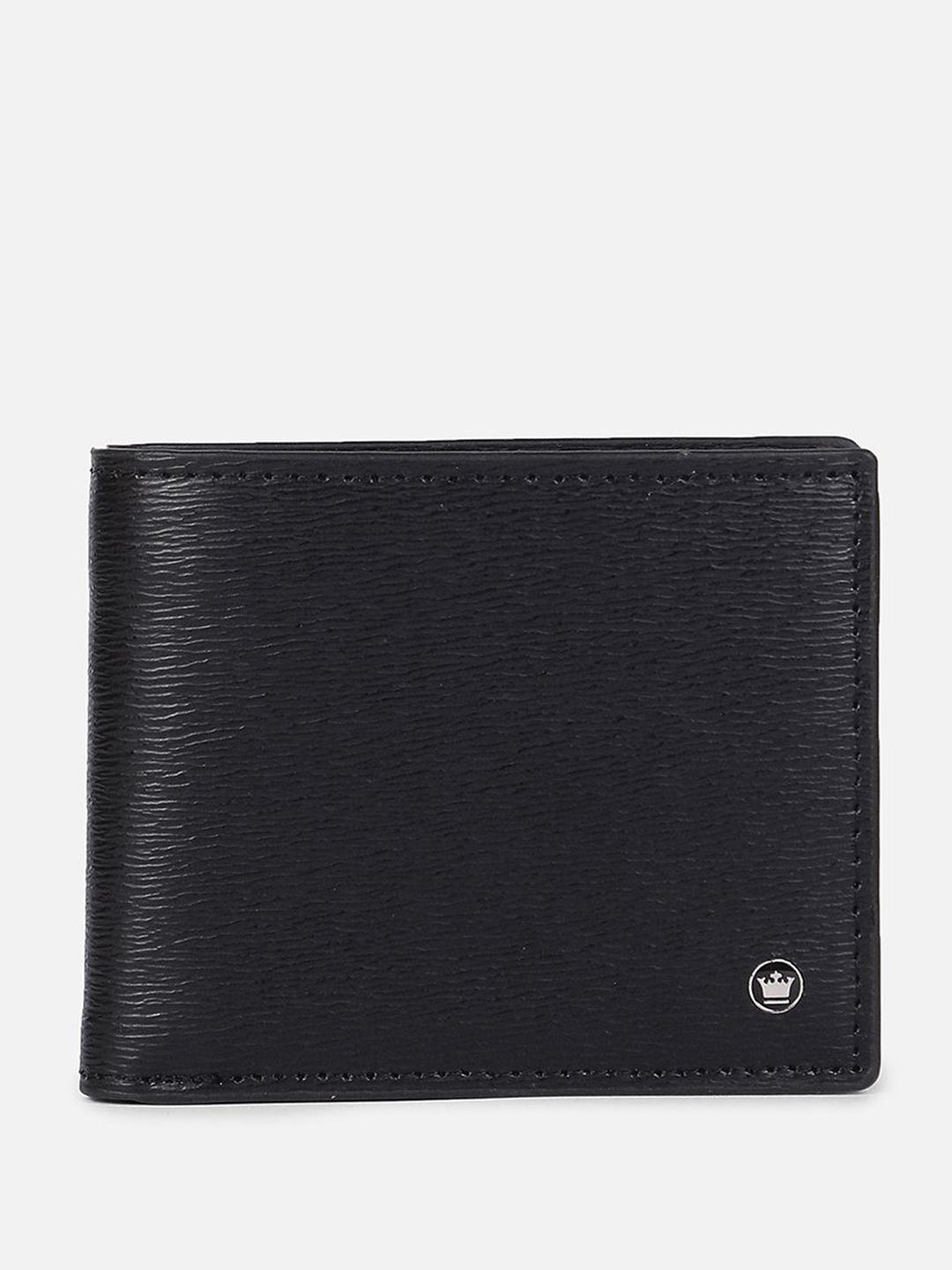 Buy Louis Philippe Men Textured Leather Two Fold Wallet - Wallets for ...
