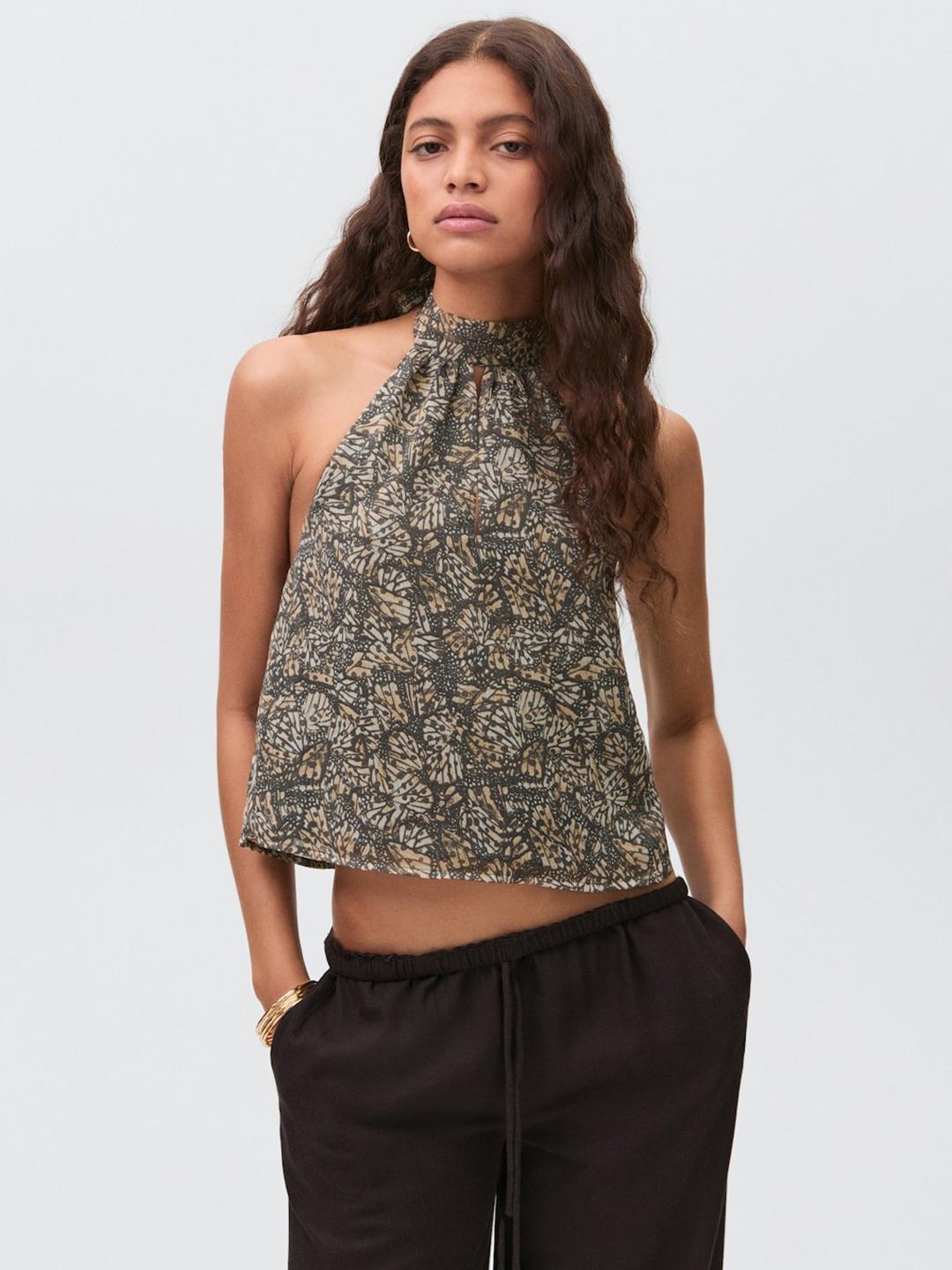 Crop top halter neck - Women - photo 1