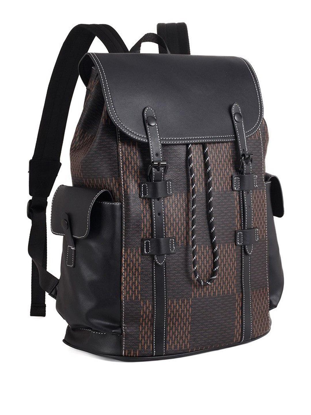 Buy Mast & Harbour Men Textured Backpack With Compression Straps ...