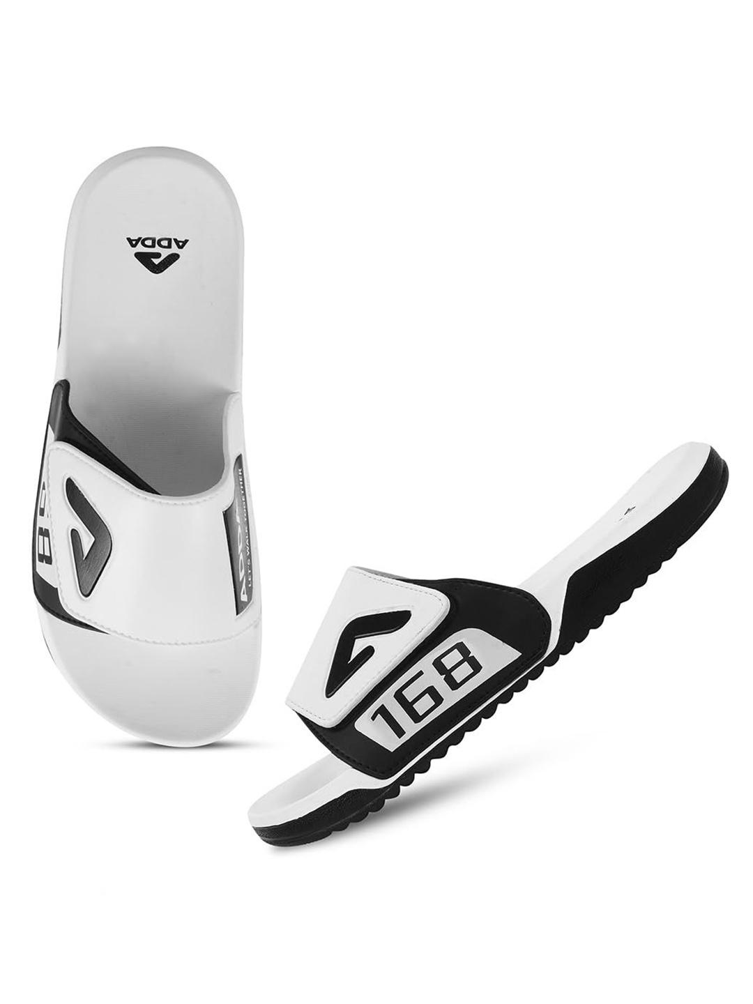 Buy Adda Men Rubber Self Design Sliders Flip Flops - Flip Flops for Men ...