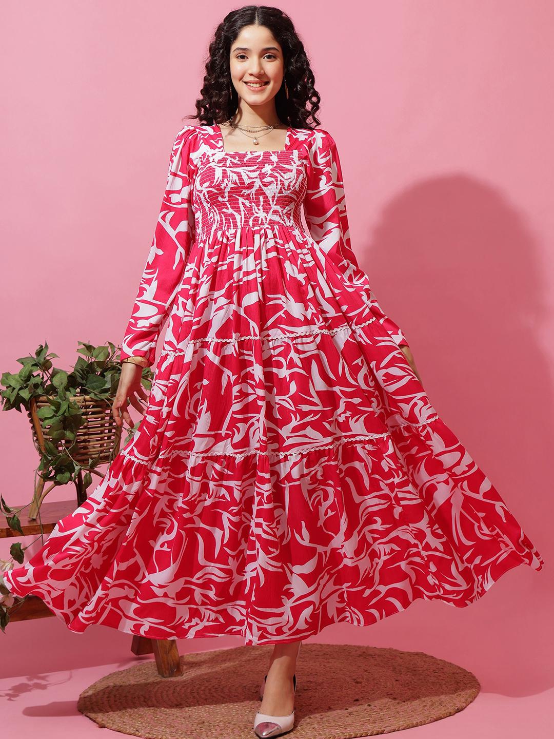 Sheetal Associates Women Floral Printed Fit Flare 