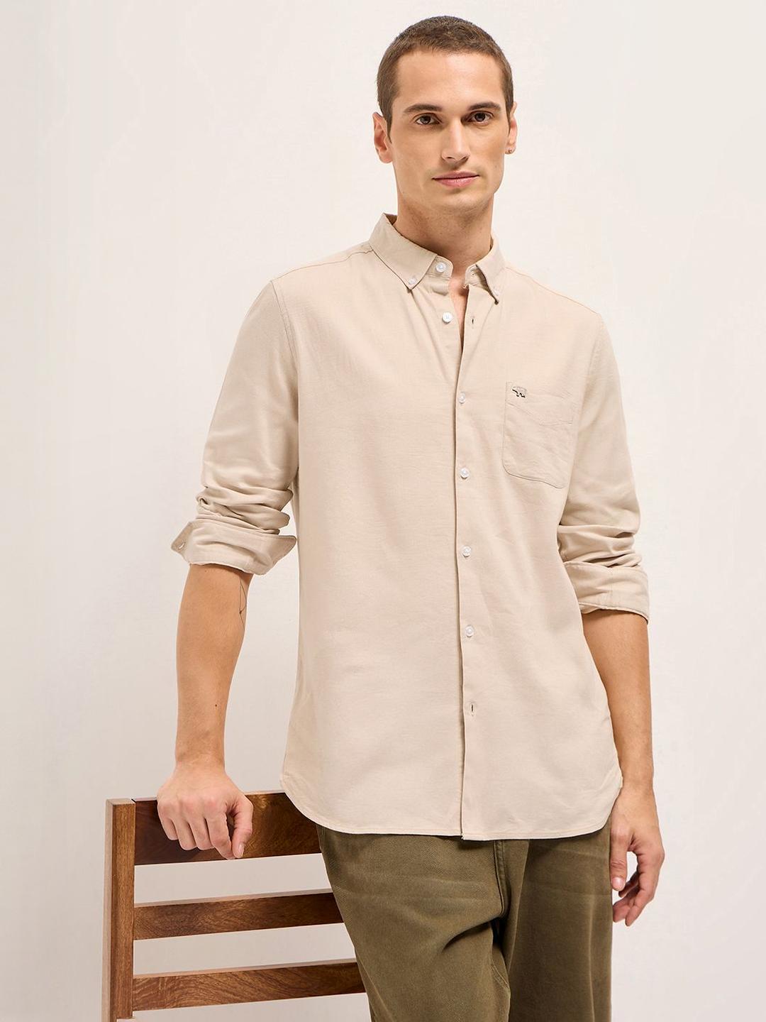 THE BEAR HOUSE Slim Fit Casual Shirt