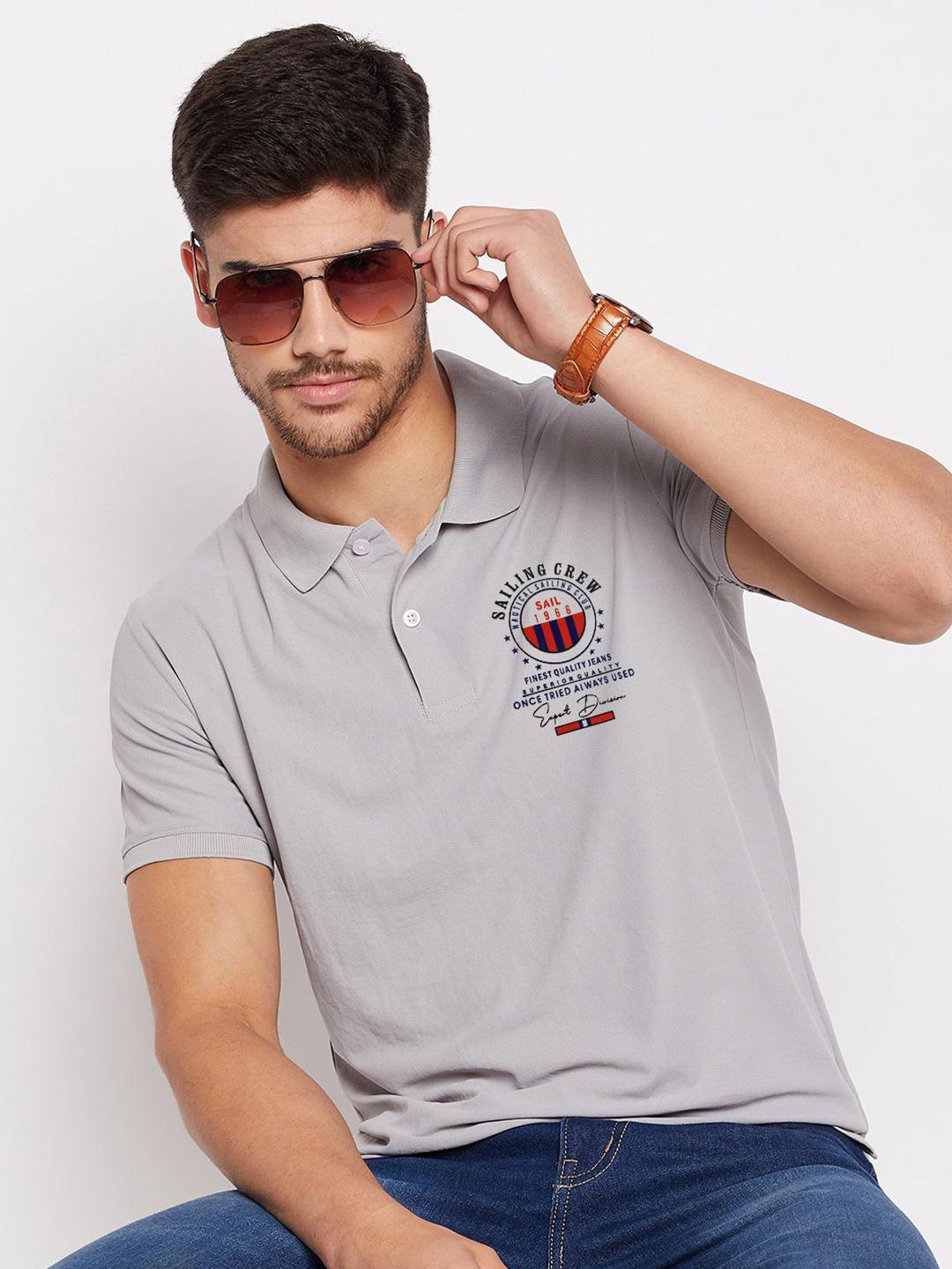 Buy SZN Typography Printed Polo Collar T Shirt - Tshirts for Men ...