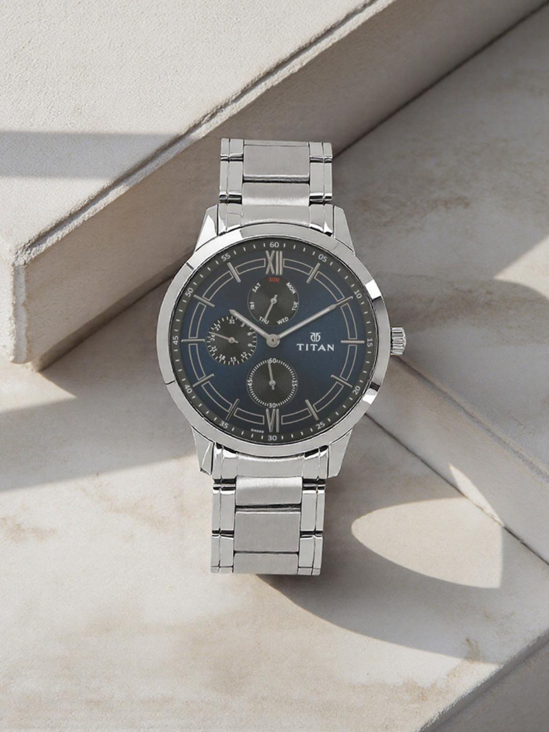 Buy Titan Men Blue Analogue Watch - - Accessories for Men