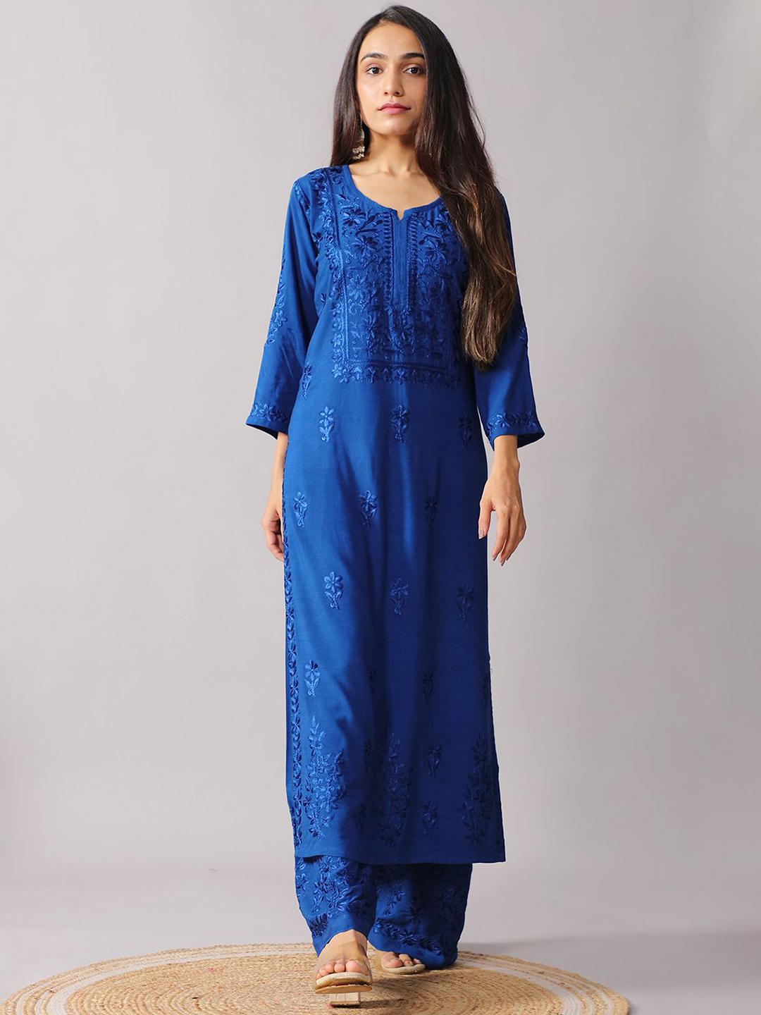 colorkosh – Floral Embroidered Kurta Set