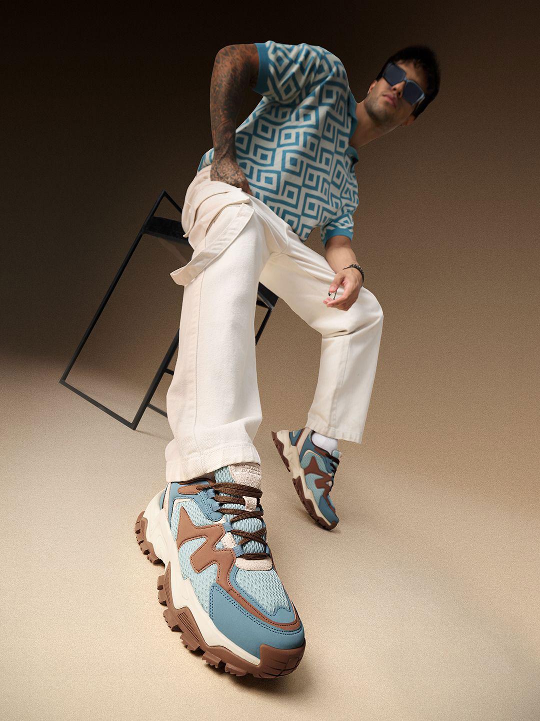 The Souled Store Men Fumes NX Blue Sneakers - Image 1