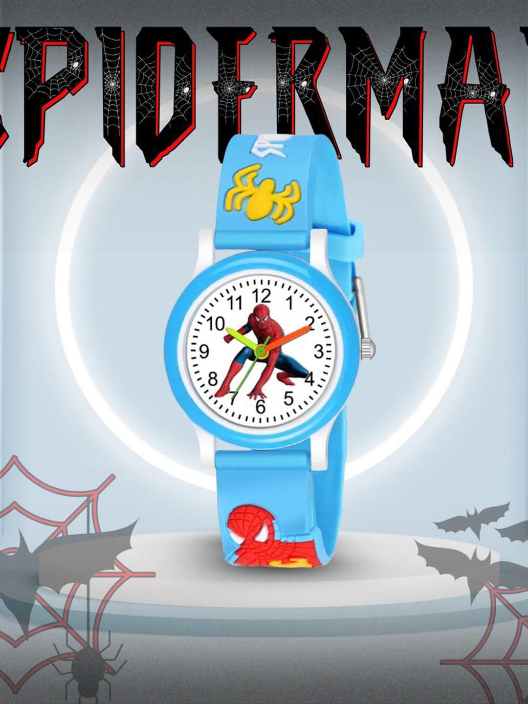 Buy SELLORIA Boys Round Dial & Bracelet Style Straps Analogue Watch SkyBlue_Spidrmn - - Accessories for Boys