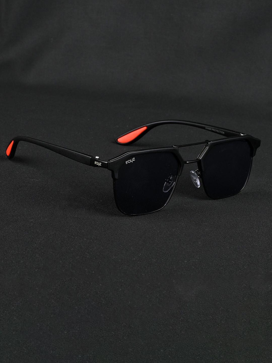 Buy Irayz Unisex UV Protected Lens Square Sunglasses Rari Full Black -  - Accessories for Unisex