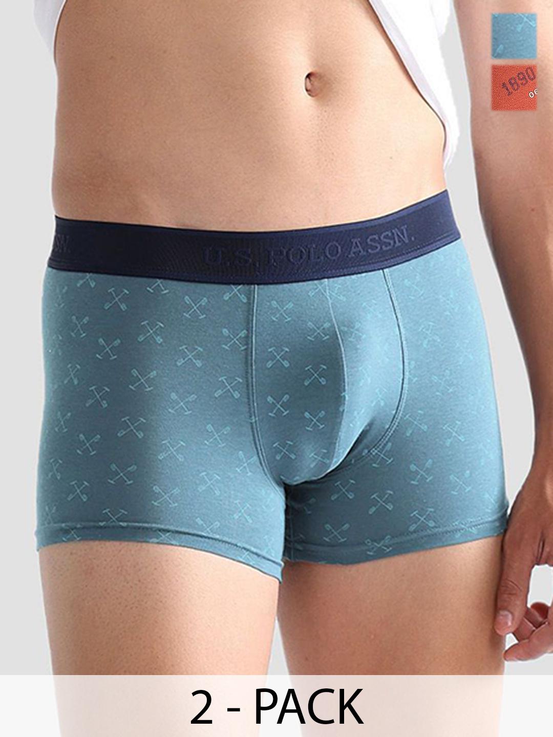 Buy U.S. Polo Assn. Pack Of 2 Printed Trunks OET16 BR0 P2 -  - Apparel for Men