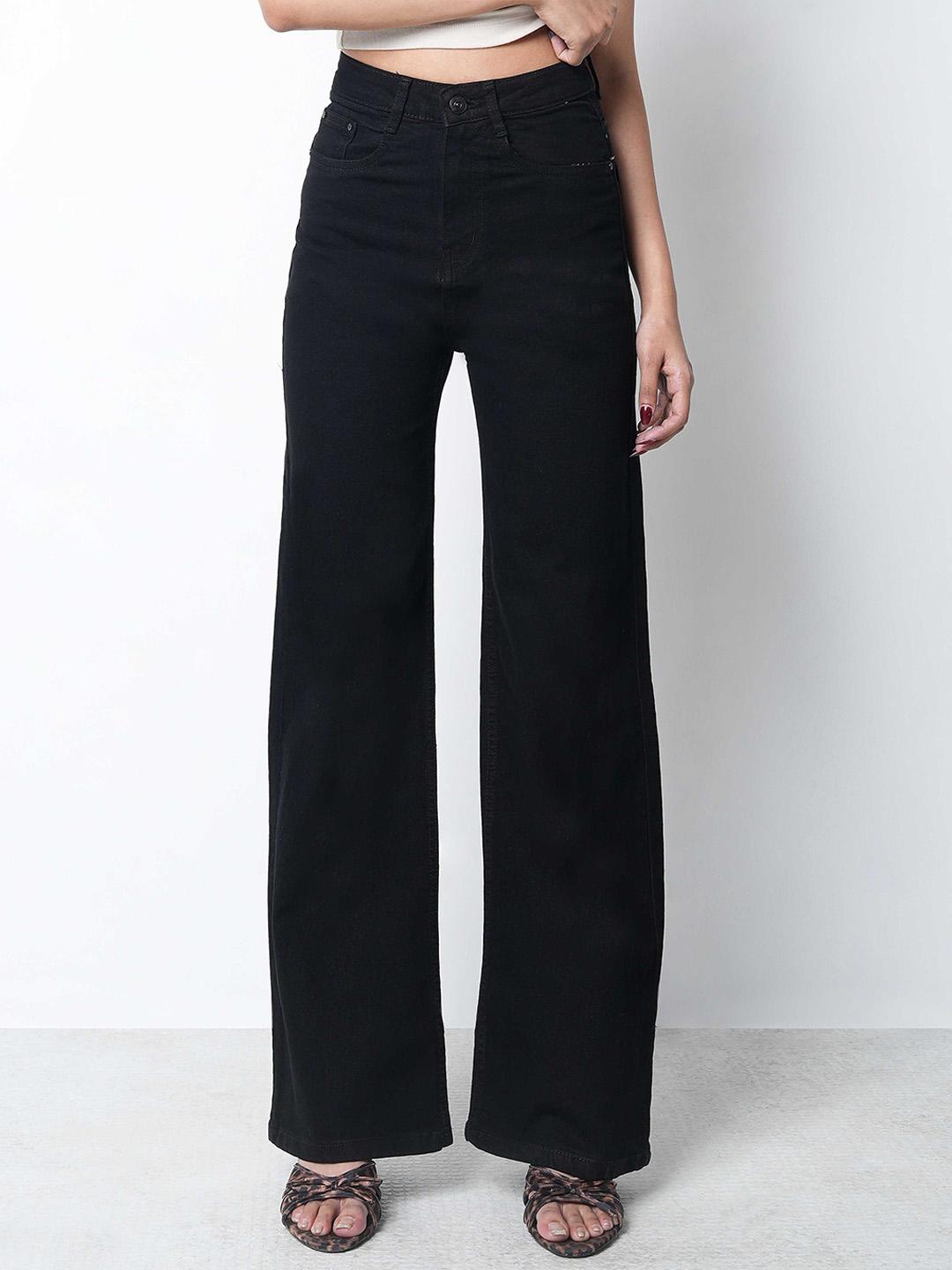 ZUYA Women Straight Fit High-Rise Stretchable Jeans