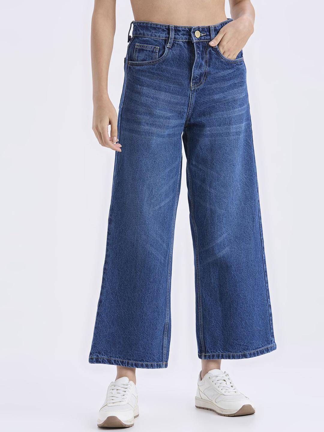 CEFALU Women Comfort High-Rise Wide Leg Jeans