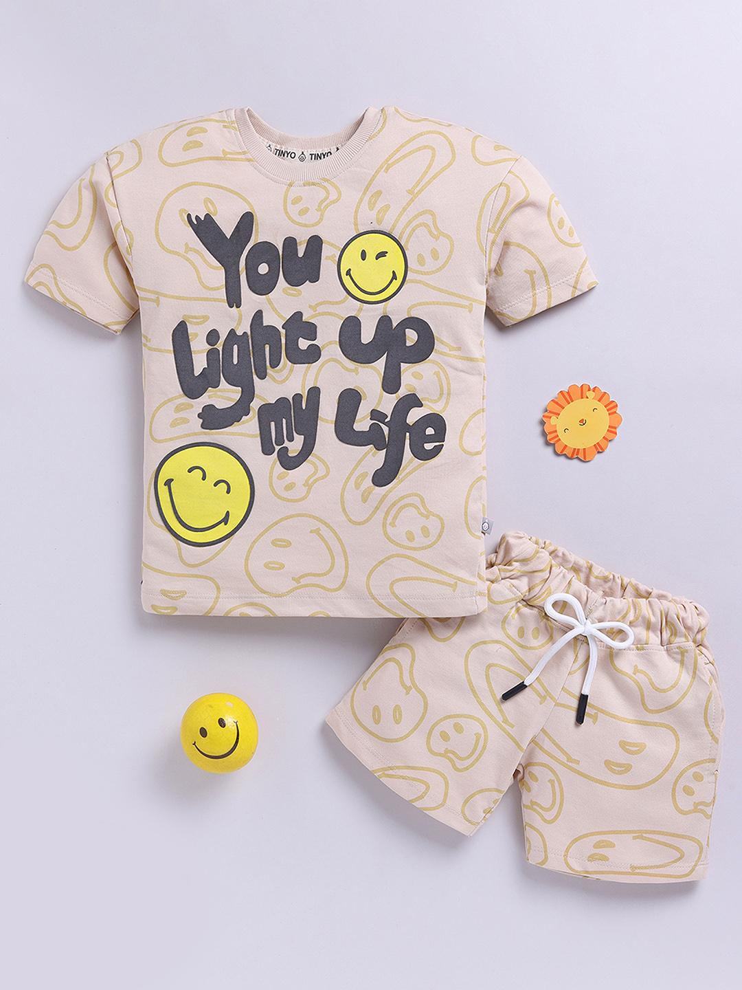 Buy YK X Tinyo Boys Printed T Shirt With Shorts - - Apparel for Boys