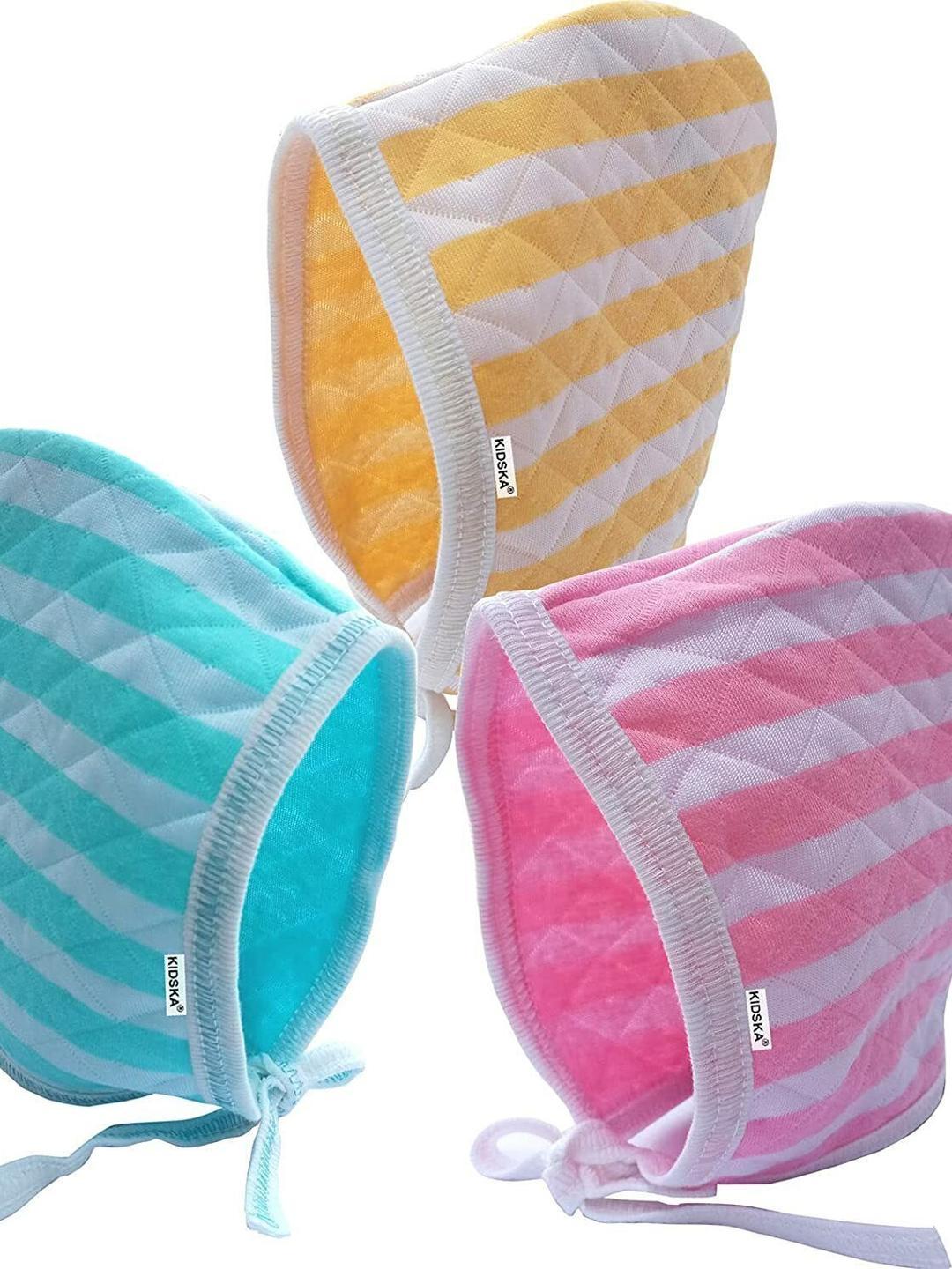 Buy KIDSKA Kids Pack Of 3 Striped Cap - - Accessories for Unisex Kids