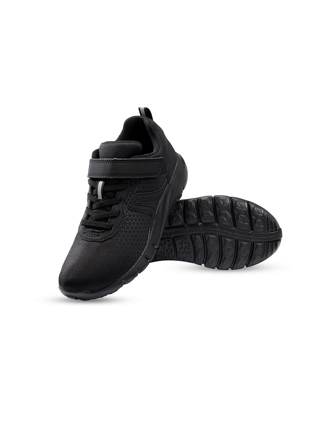 Buy Decathlon Kids Black Soft 140 Water Repellent Trainers Sports Shoes - - Footwear for Boys