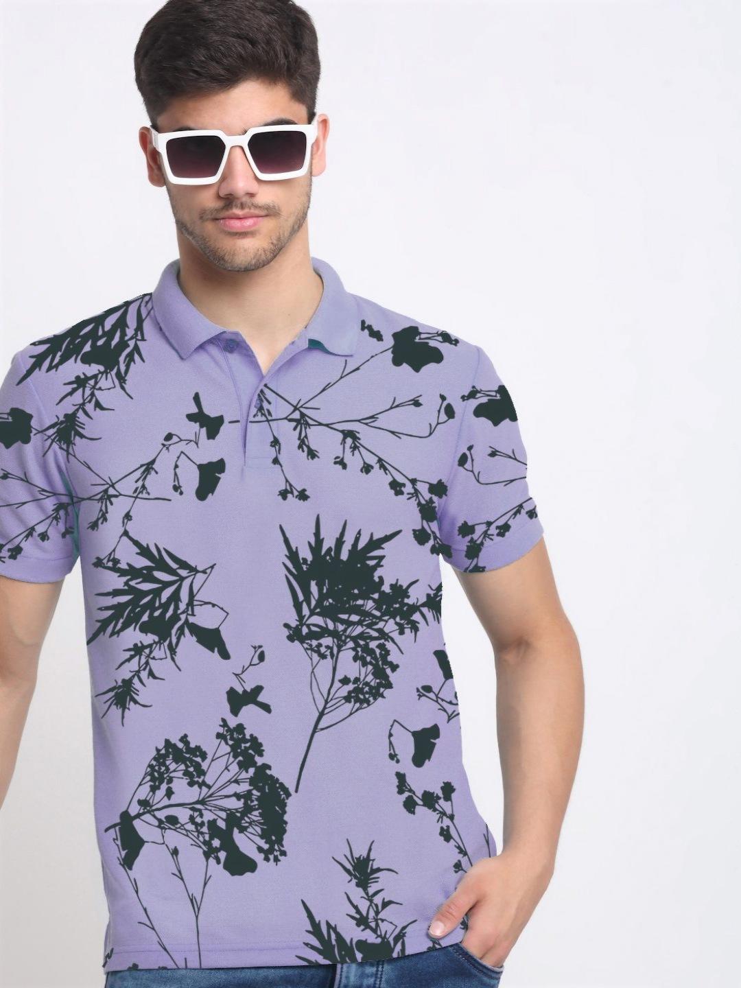 Buy SZN Men Printed Polo Collar Regular Fit T Shirt - Tshirts for Men ...