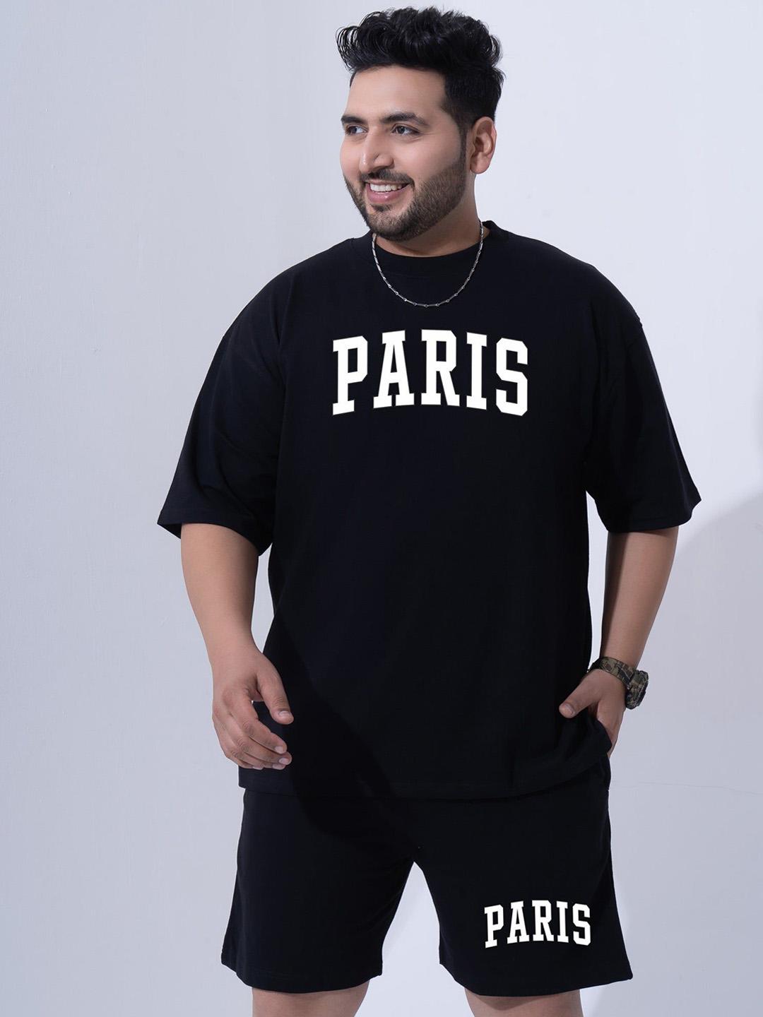 Buy Toodle Plus Men Plus Size Printed Pure Cotton T Shirt With Shorts Co Ords Set - - Apparel for Men