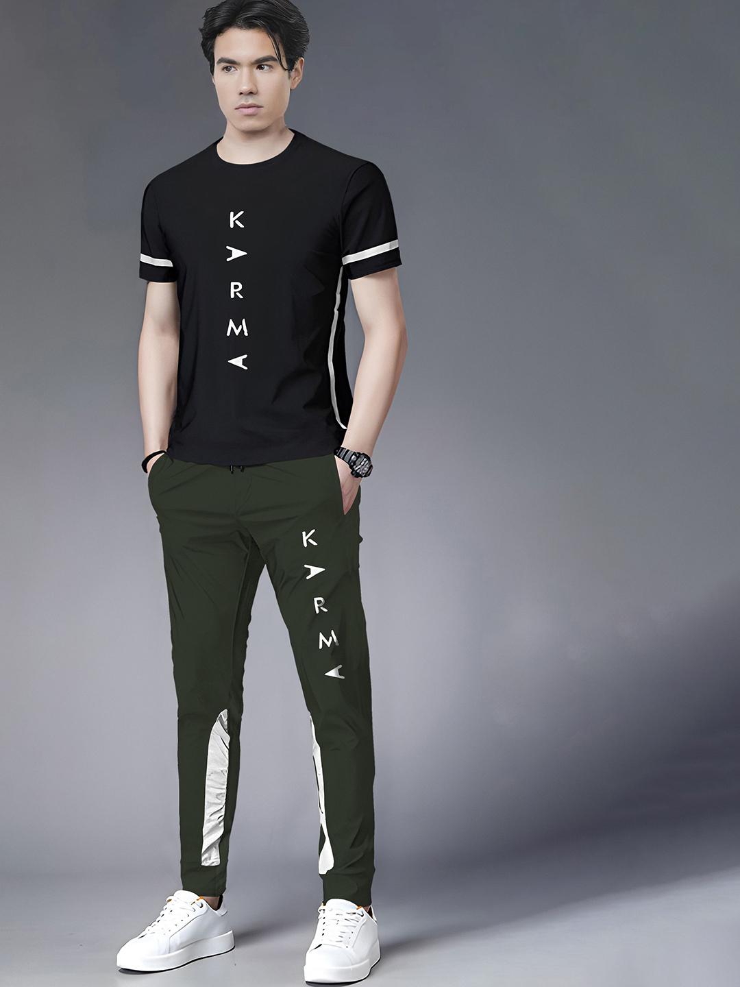 Buy TRIPR Printed Round Neck T Shirt With Joggers Co Ords Set - - Apparel for Men