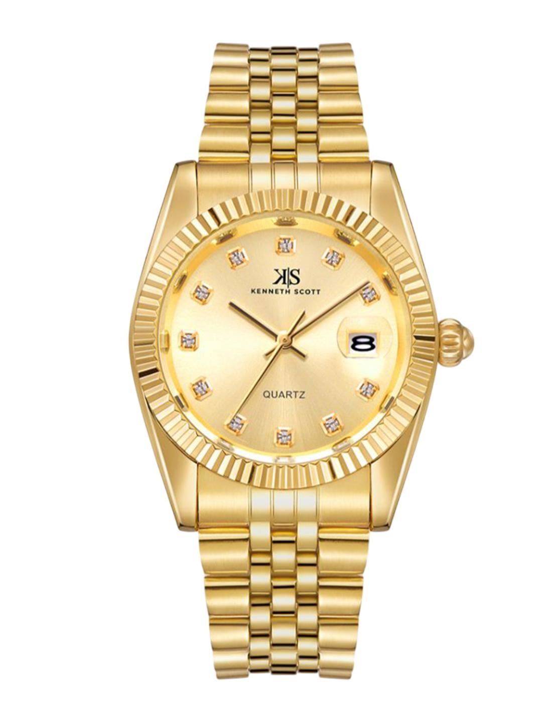 Buy KENNETH SCOTT Men Dial & Stainless Steel Bracelet Style Straps Analogue Watch -  - Accessories for Men