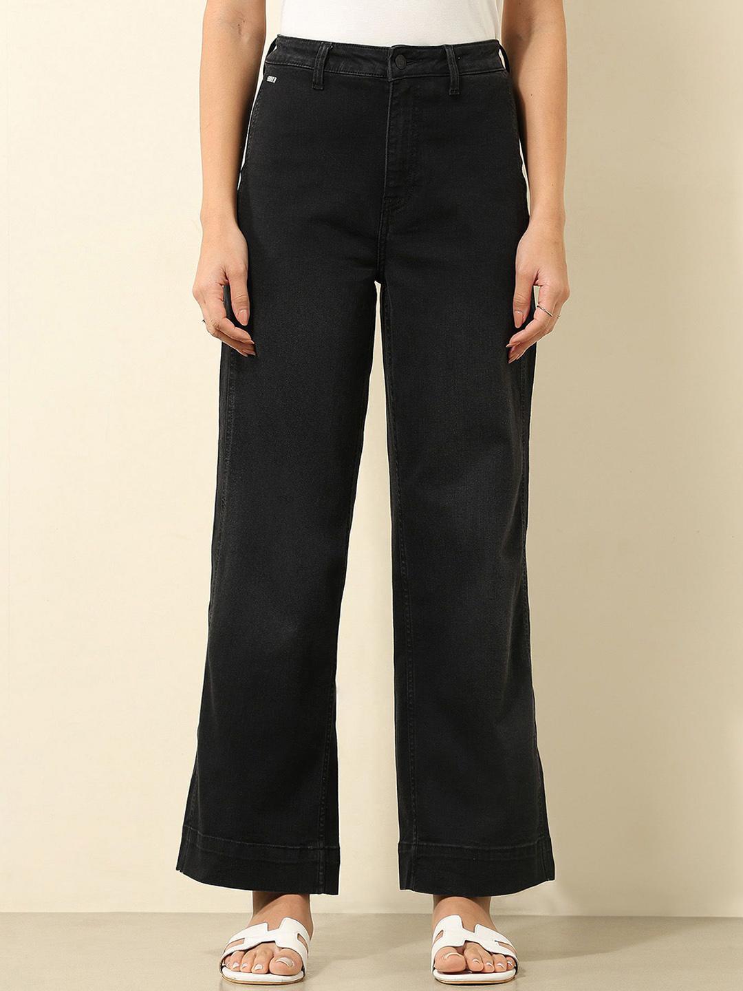 U.S. Polo Assn. Women Wide Leg High-Rise Stretchable Jeans