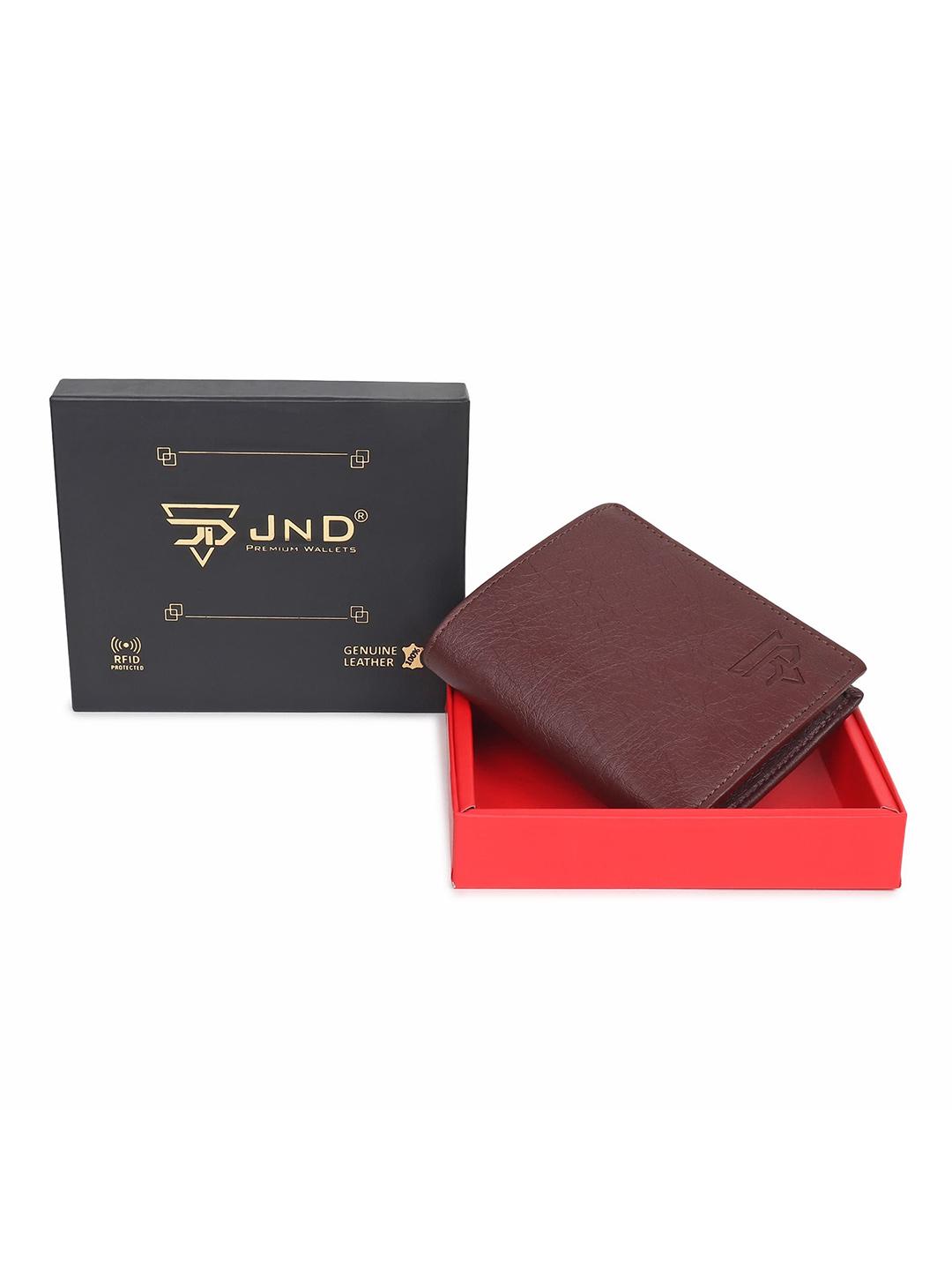 Buy JND Men Textured PU Two Fold Wallet -  - Accessories for Men