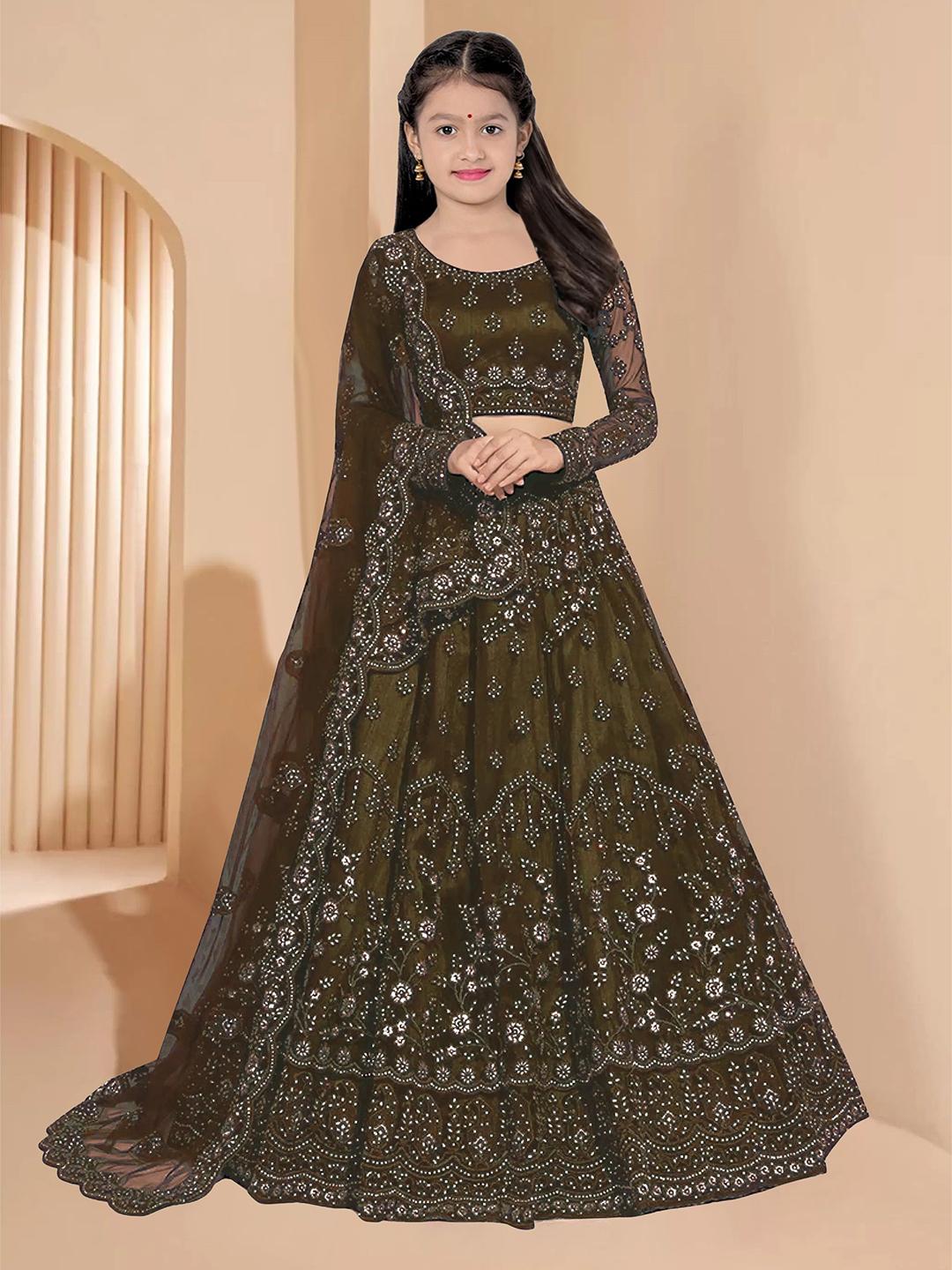 Girls Ethnic Embroidered Lehenga Choli