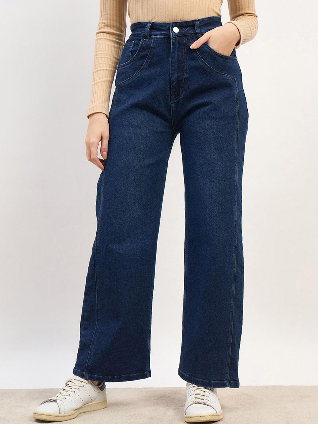 Styli Women Straight Fit High-Rise Stretchable Jeans