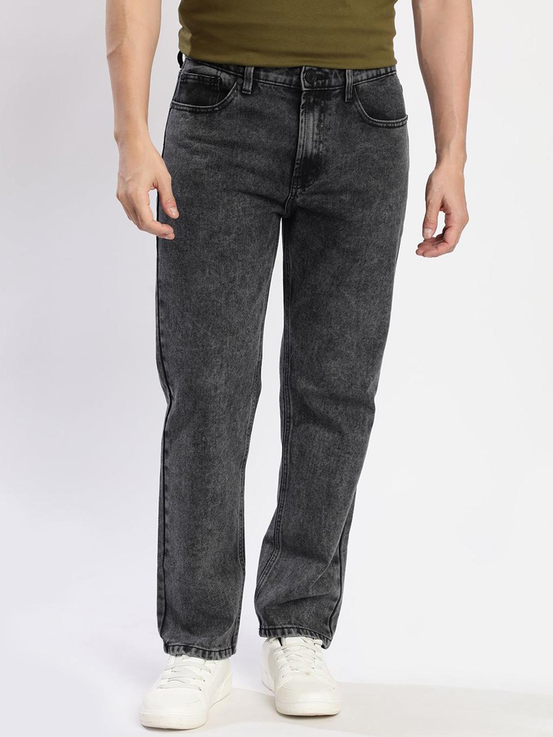 Bene Kleed Men Cotton Relaxed Fit Mid-Rise Heavy Fade Jeans