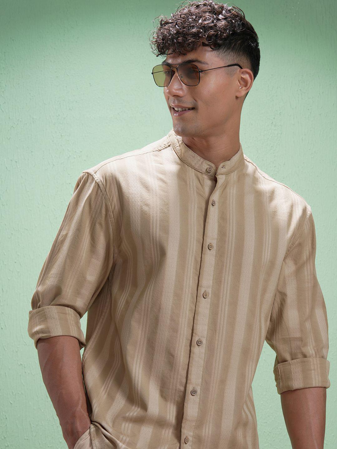 HIGHLANDER Men Comfort Opaque Casual Regular Fit Shirt