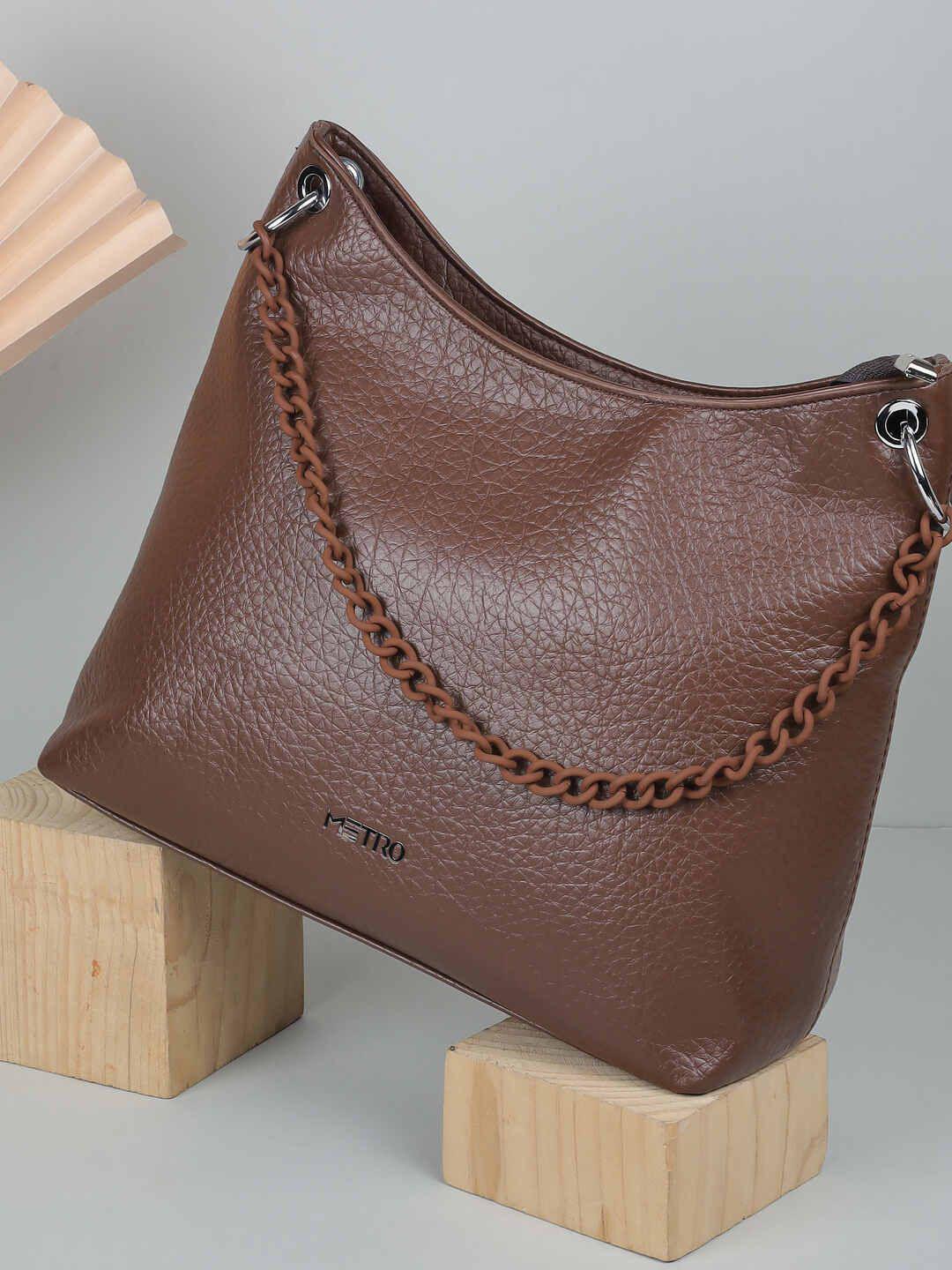 Buy Metro PU Structured Shoulder Bag With Tasselled - - Accessories for Women