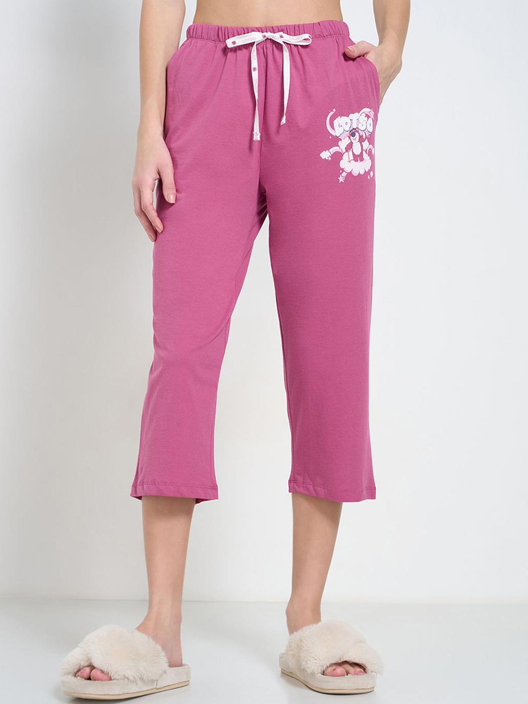 Buy Dreamz By Pantaloons Women Printed Pure Cotton High Rise Lounge Pants -  - Apparel for Women