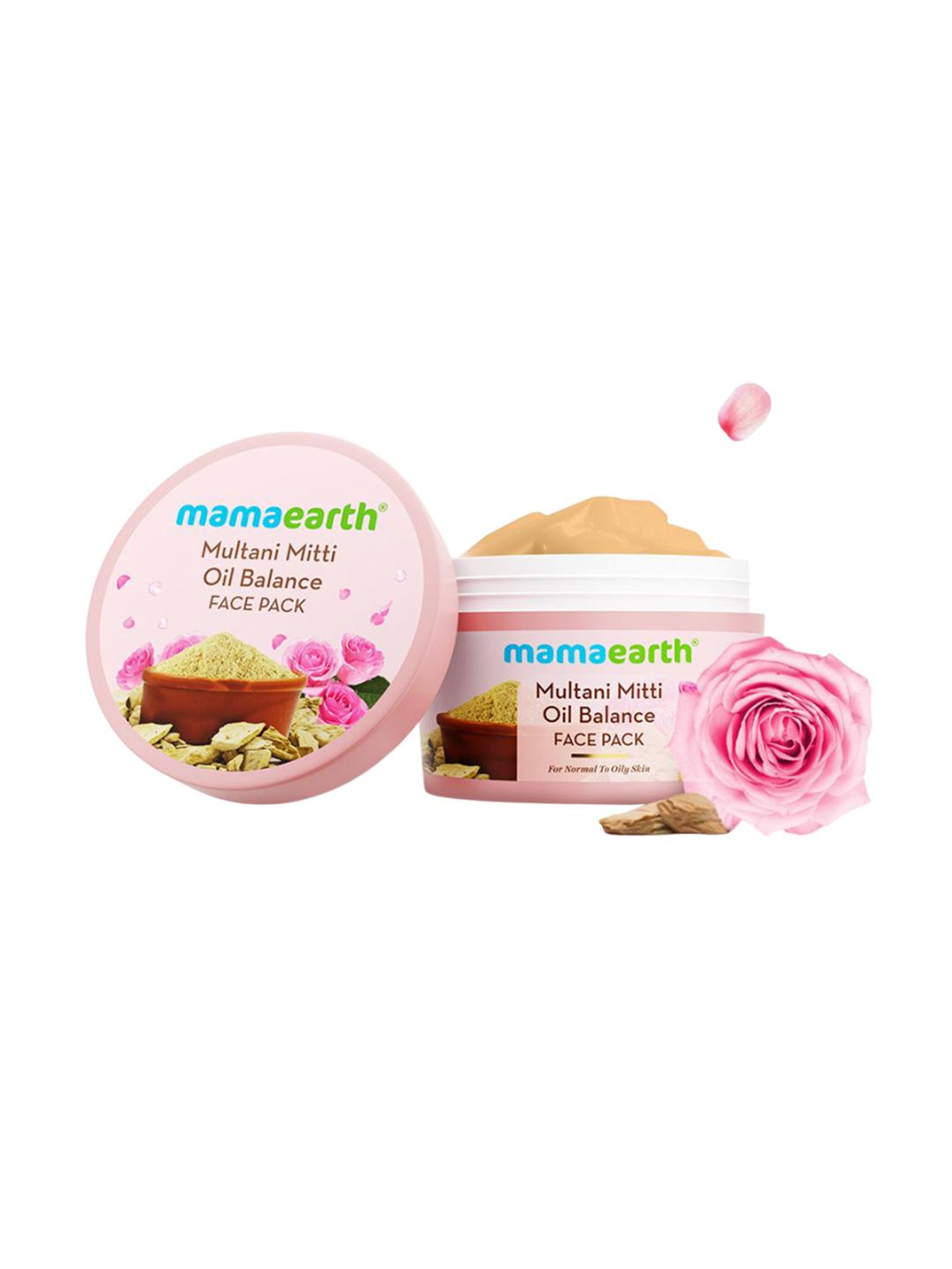 Buy Mamaearth Multani Mitti Oil Balance Face Pack With Multani Mitti & Bulgarian Rose   200 G -  - Personal Care for Unisex