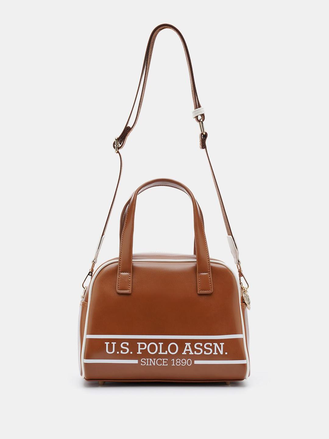 Buy U.S. Polo Assn. Women Emma Brand Logo Printed Medium Structured Satchel Bag -  - Accessories for Women