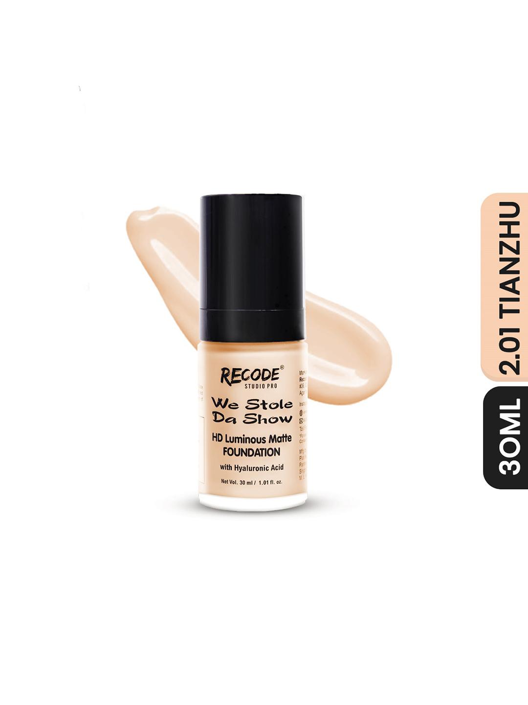 Buy Recode HD Luminous Matte Foundation 30 ML  Tianzhu 2.01 -  - Personal Care for Women