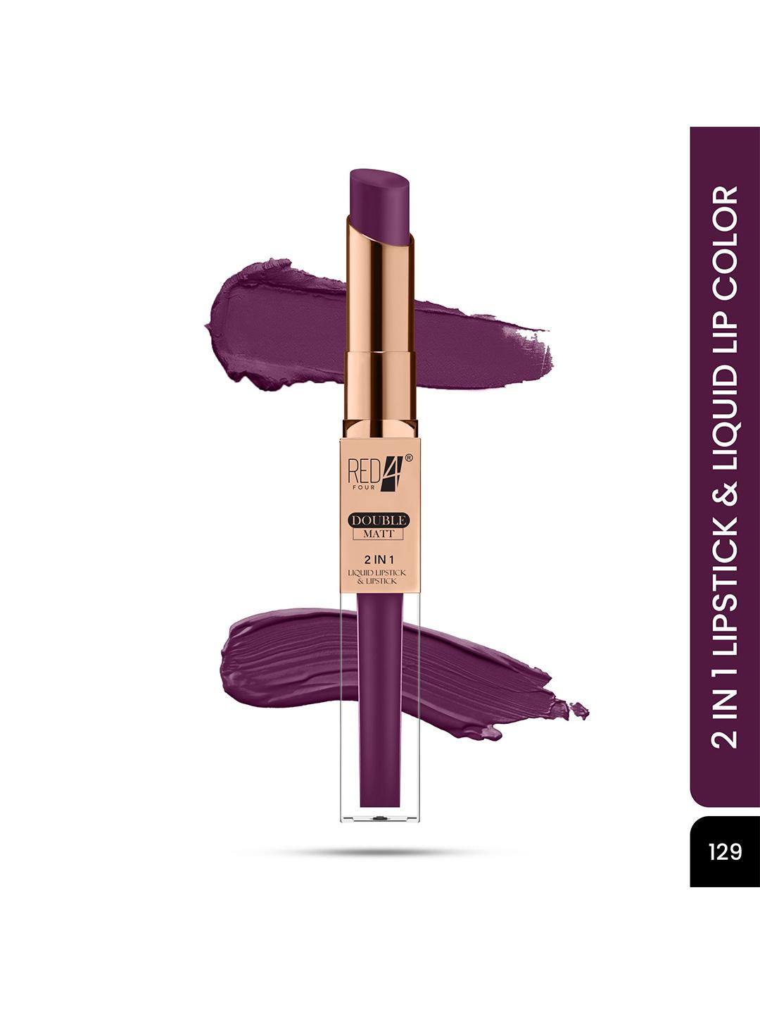 Buy RED 4 2 In 1 Long Lasting Matte Liquid Lipstick 8 G 129 - - Personal Care for Women