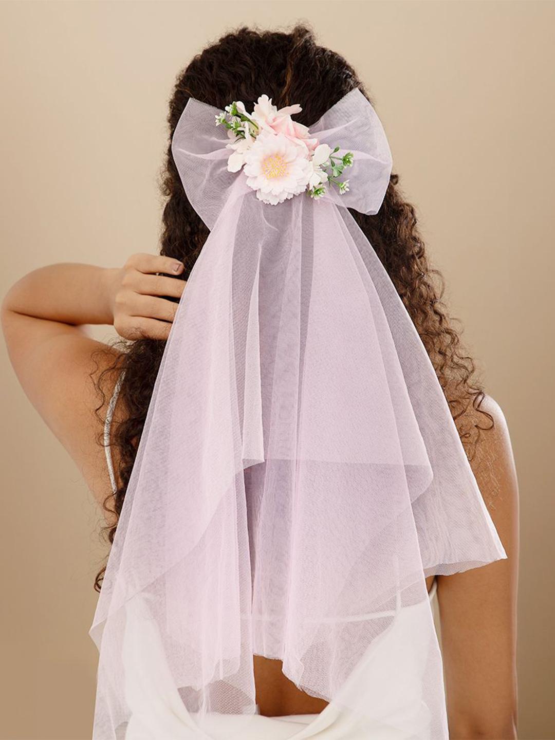 Buy Radhu & Kabby Net Alligator Hair Bow -  - Accessories for Women