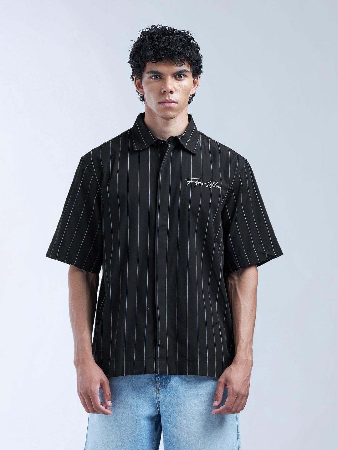 Flying Machine Men Relaxed Opaque Striped Casual Shirt