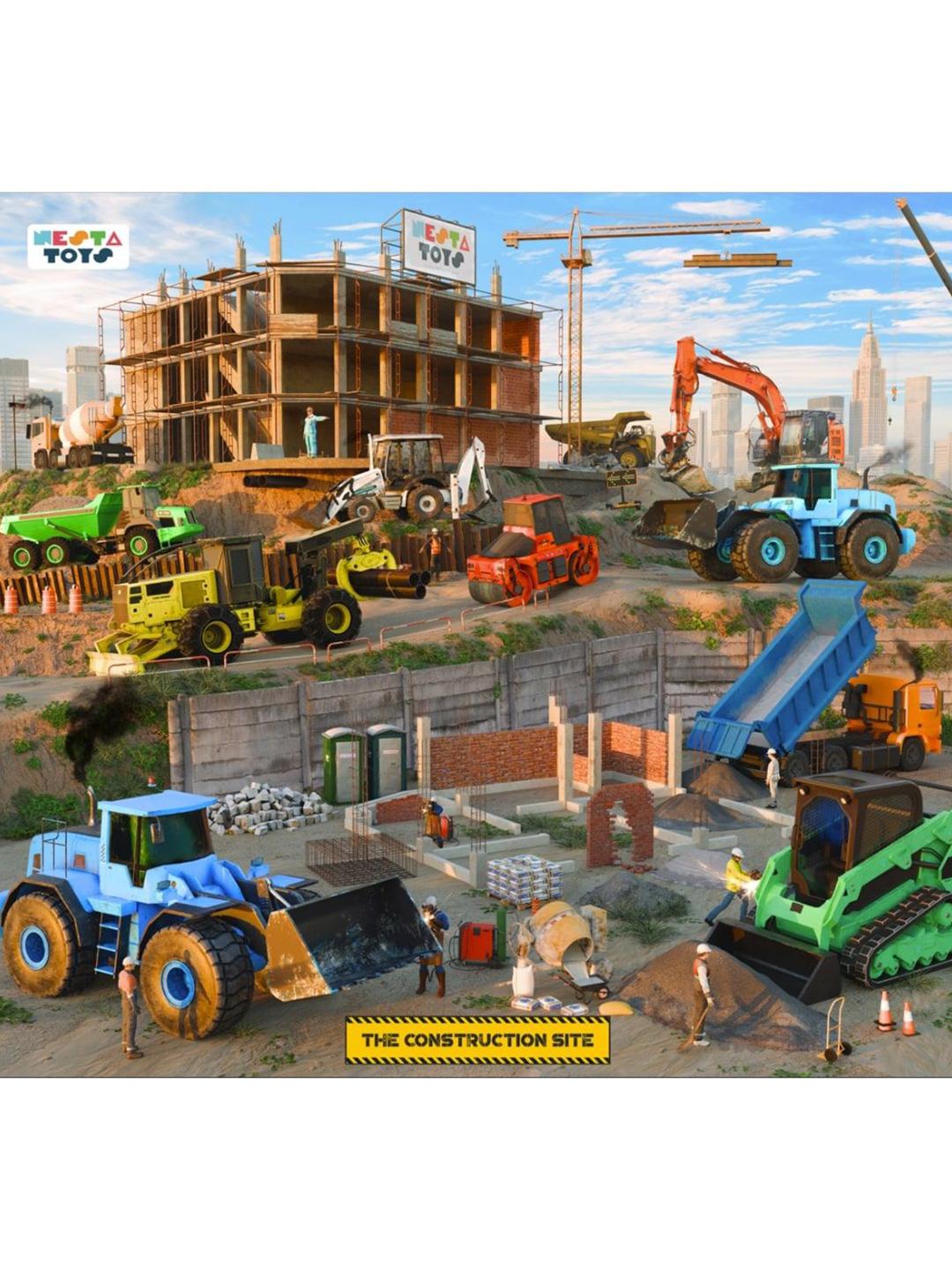 Buy Nesta Toys Kids 64 Pcs Construction Site Puzzle Activity Toys And
