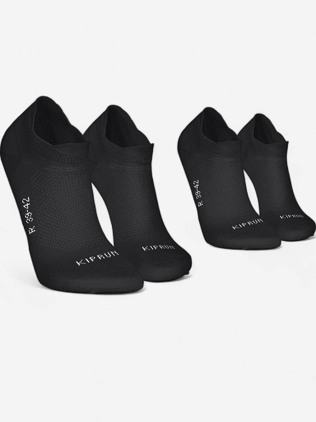 Buy Decathlon Kiprun Unisex Black Run 500 Lightweight Running Socks Pack Of 2 - - Accessories for Unisex