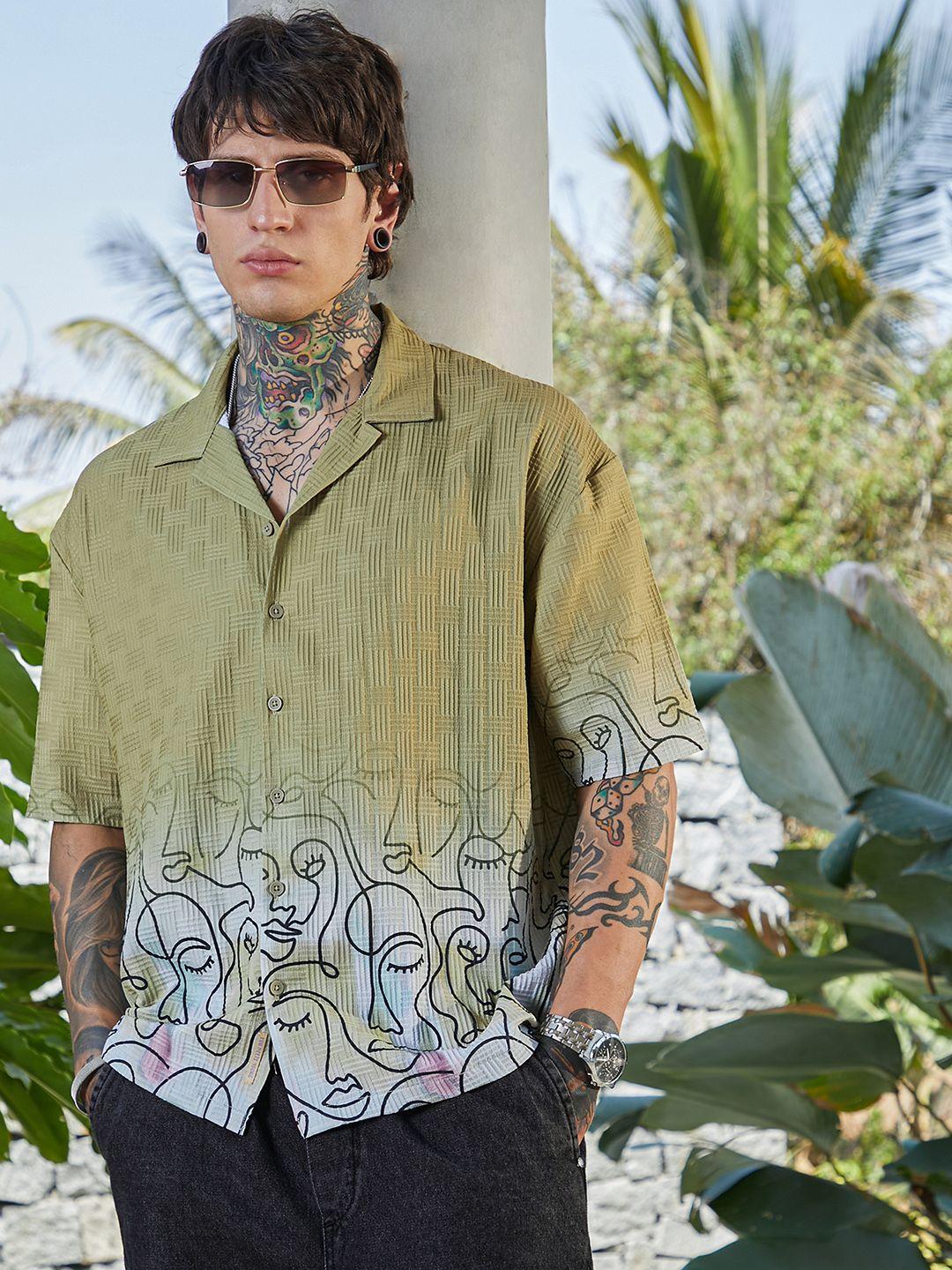 Campus Sutra Men Classic Opaque Printed Casual Shirt