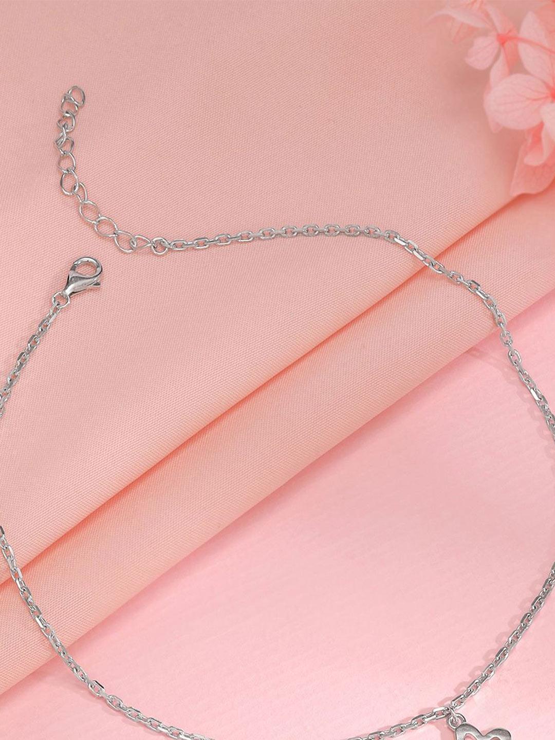 Buy GIVA Rhodium Plated Anklet -  - Accessories for Women