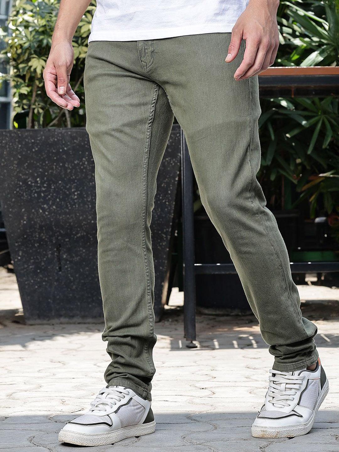 WROGN Men Comfort Tapered Fit Mid-Rise Jeans