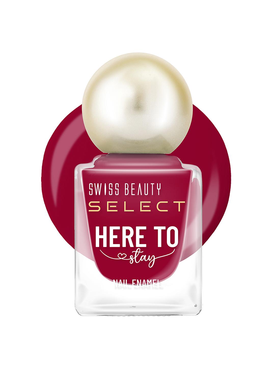 Buy SWISS BEAUTY Select Here To Stay Long Lasting Nail Enamel 12 Ml   Edible Red 21 -  - Personal Care for Women