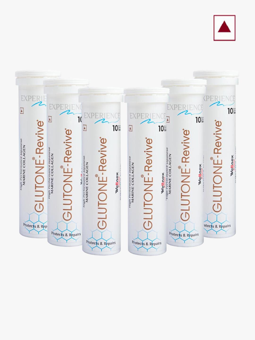 Buy GLUTONE Set Of 6 Revive Effervescent Collagen Tablet For Skin ...
