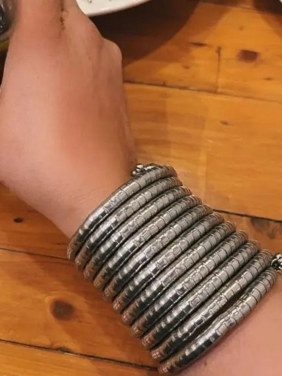 Buy Sangria Beaded Spiral Bangle - - Accessories for Women