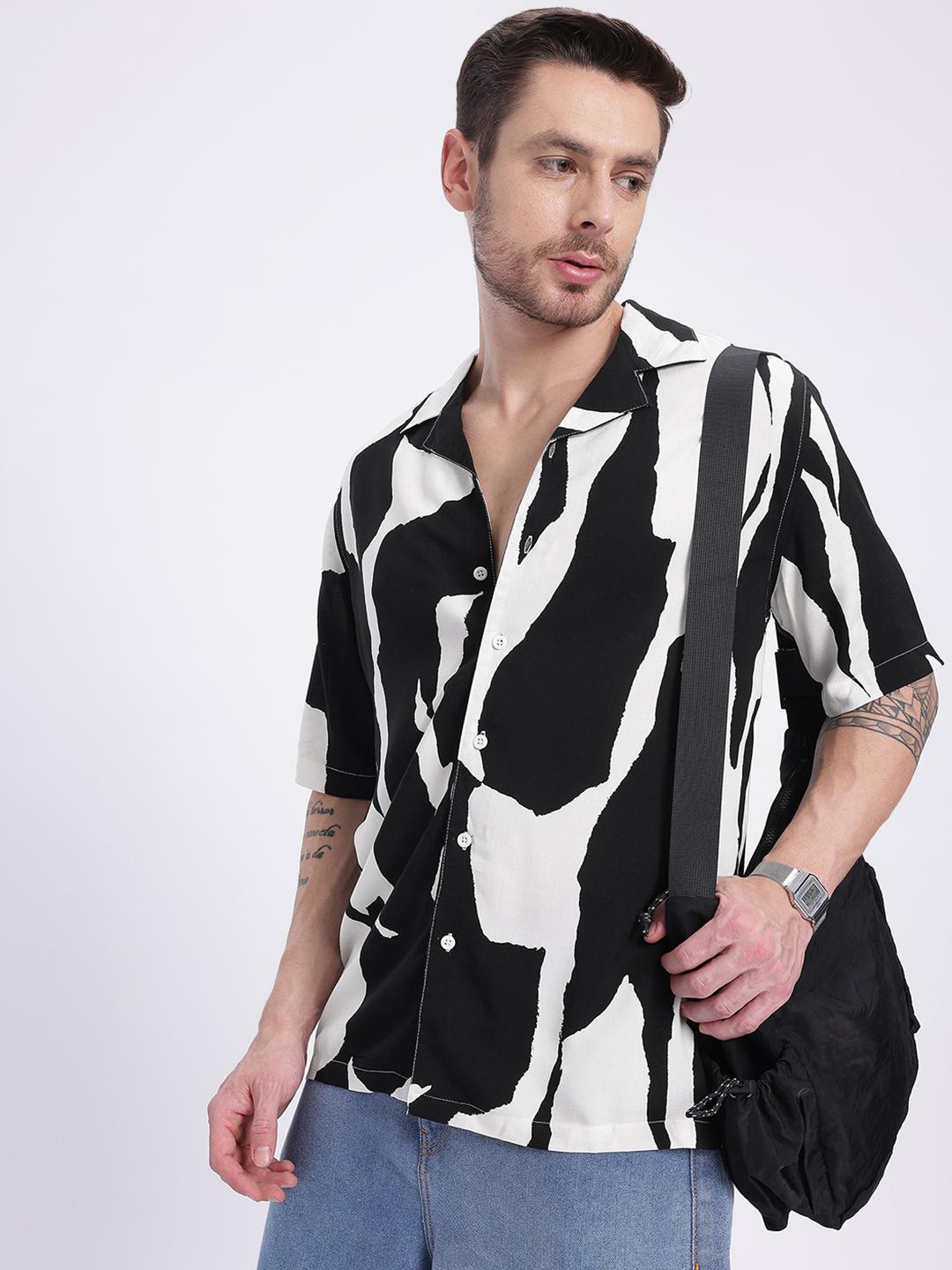glitchez Printed Relaxed Fit Shirt