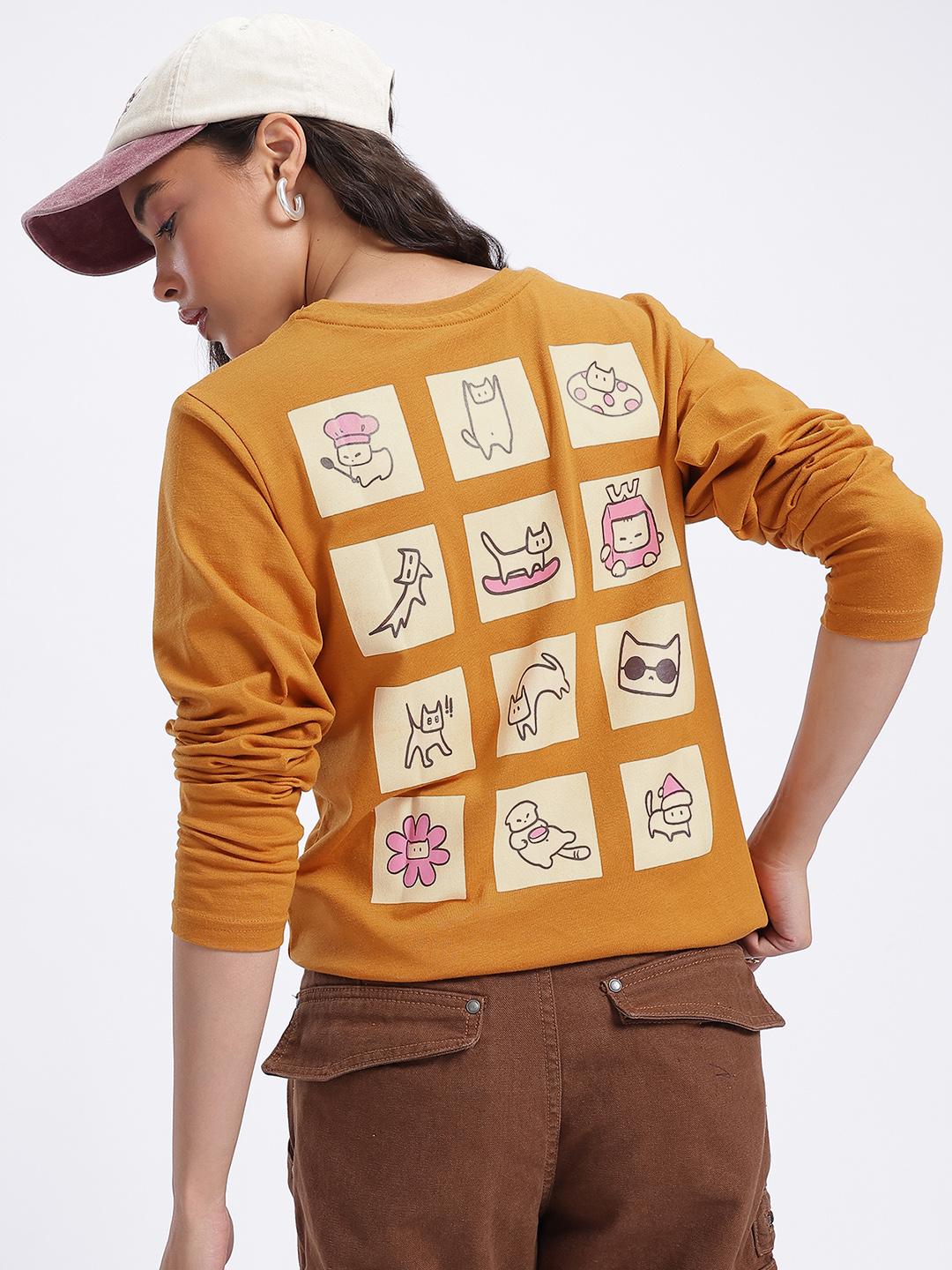 Buy Glitchez Graphic Long Sleeve T Shirt - Tshirts for Women 31338599 ...