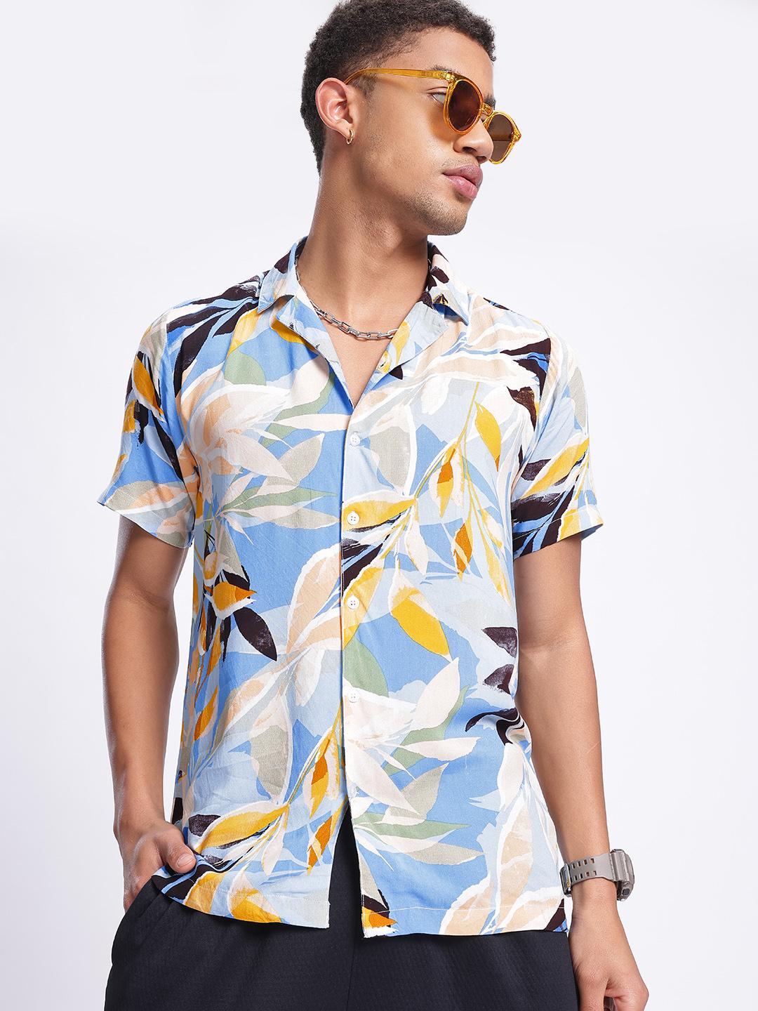 glitchez Tropical Relaxed Fit Shirt