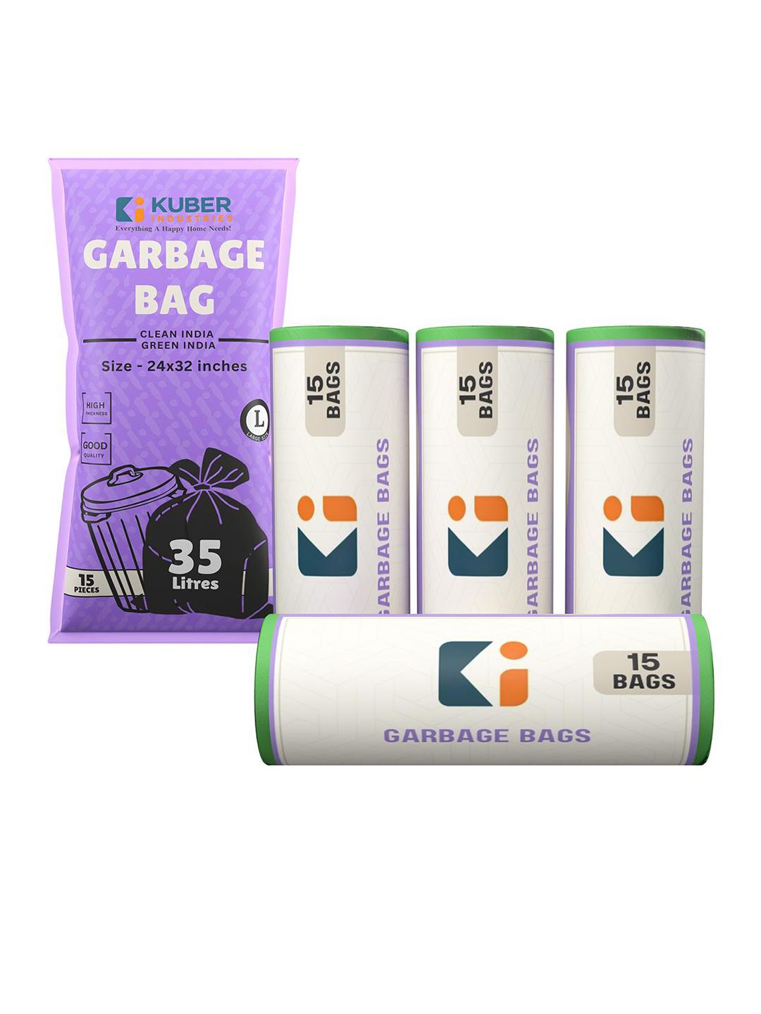 Buy Kuber Industries 60 PCS Green Premium Garbage Bags For Dustbin - - Accessories for Unisex